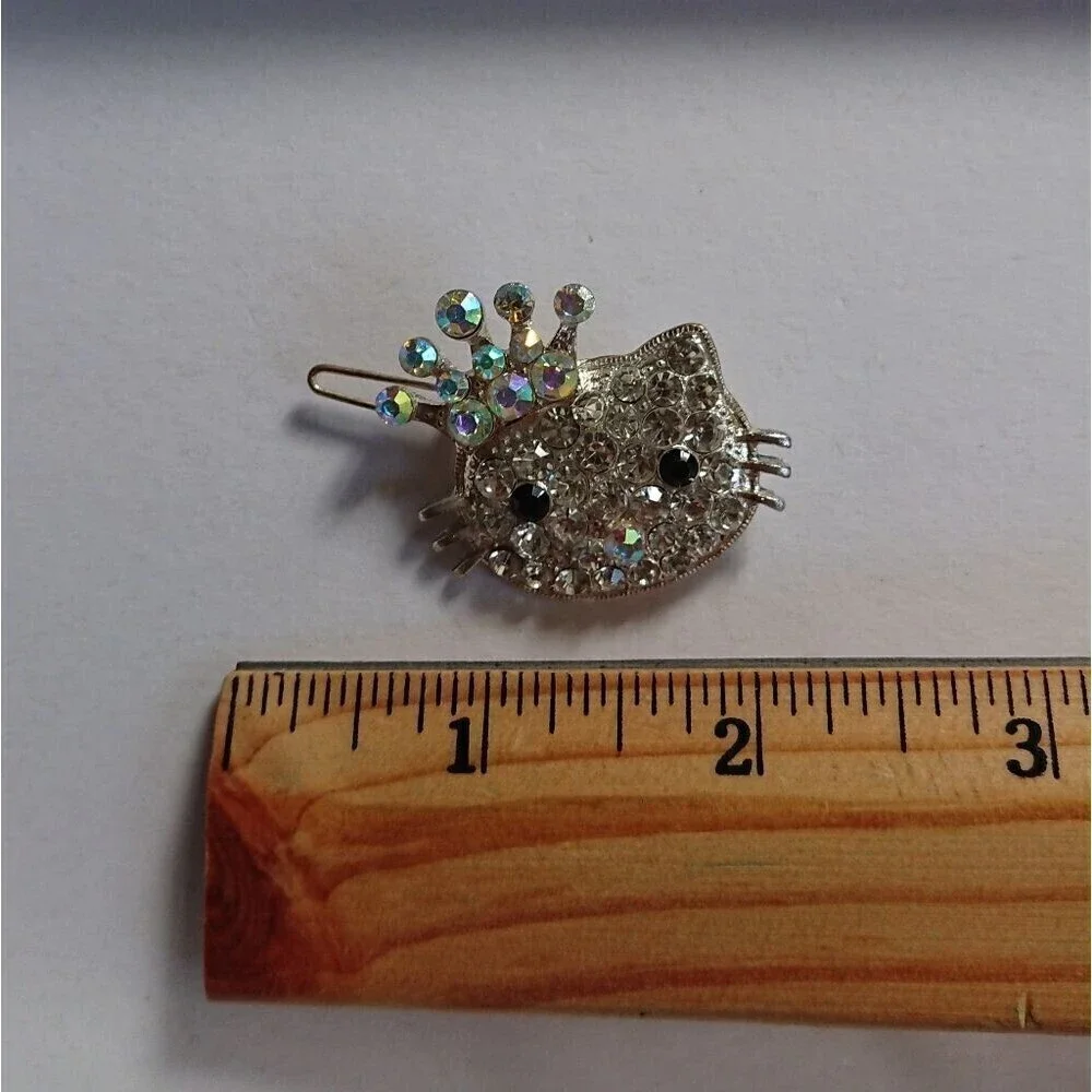 Hello kitty rhinestones hair clip